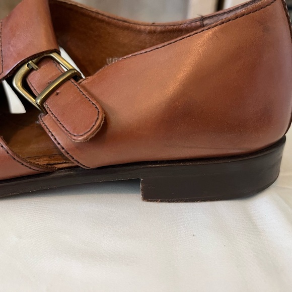 Bass Muzi Men’s Leather Fisherman Sandals Brown Size 11.5M Made in Brazil - Picture 3 of 14